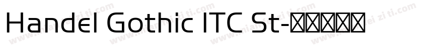 Handel Gothic ITC St字体转换